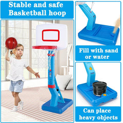 YAOASEN inflatable basketballs with pump included for quick setup