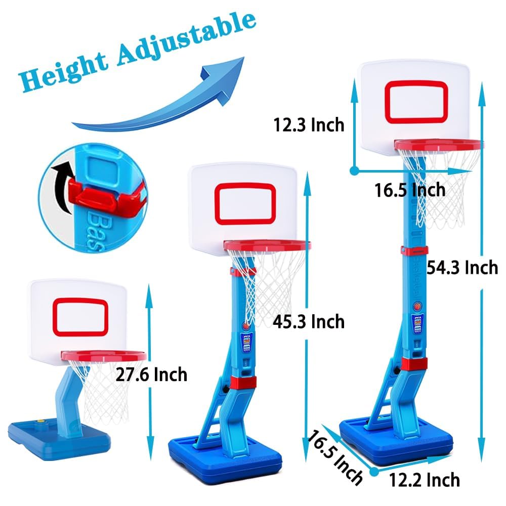 YAOASEN portable basketball goal for indoor and outdoor use