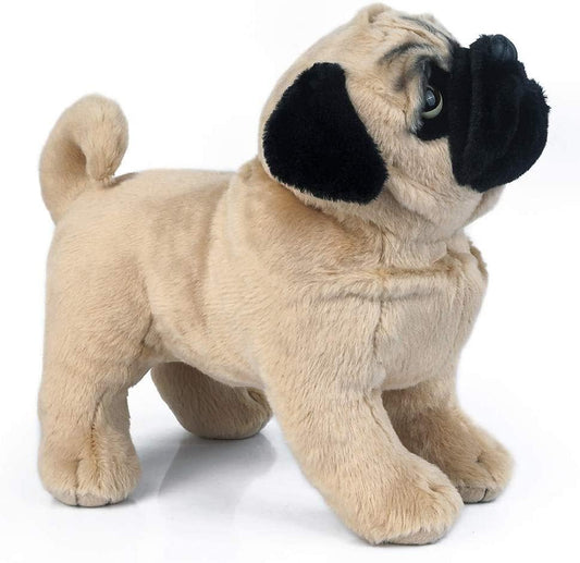 YaoSen pug plush face detail highlights lifelike eyes for realistic play