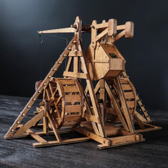 YAQUMW wooden trebuchet assembly parts ready for building