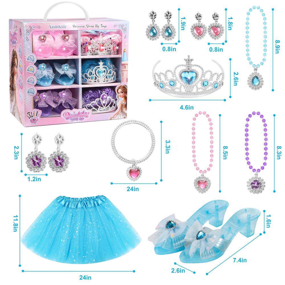 YasinKidz princess dress-up shoes with bows and gems for secure, comfortable play.