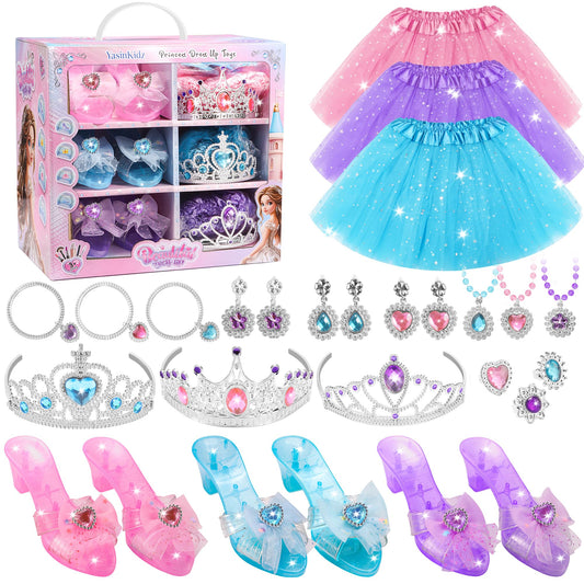 YasinKidz princess dress-up skirts with star sequins for imaginative role-play.