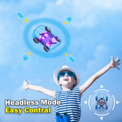 Yasola remote control with 2.4G tech provides easy car and drone modes.