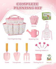 YAUNGEL Kids Gardening Set apron helps keep clothes clean