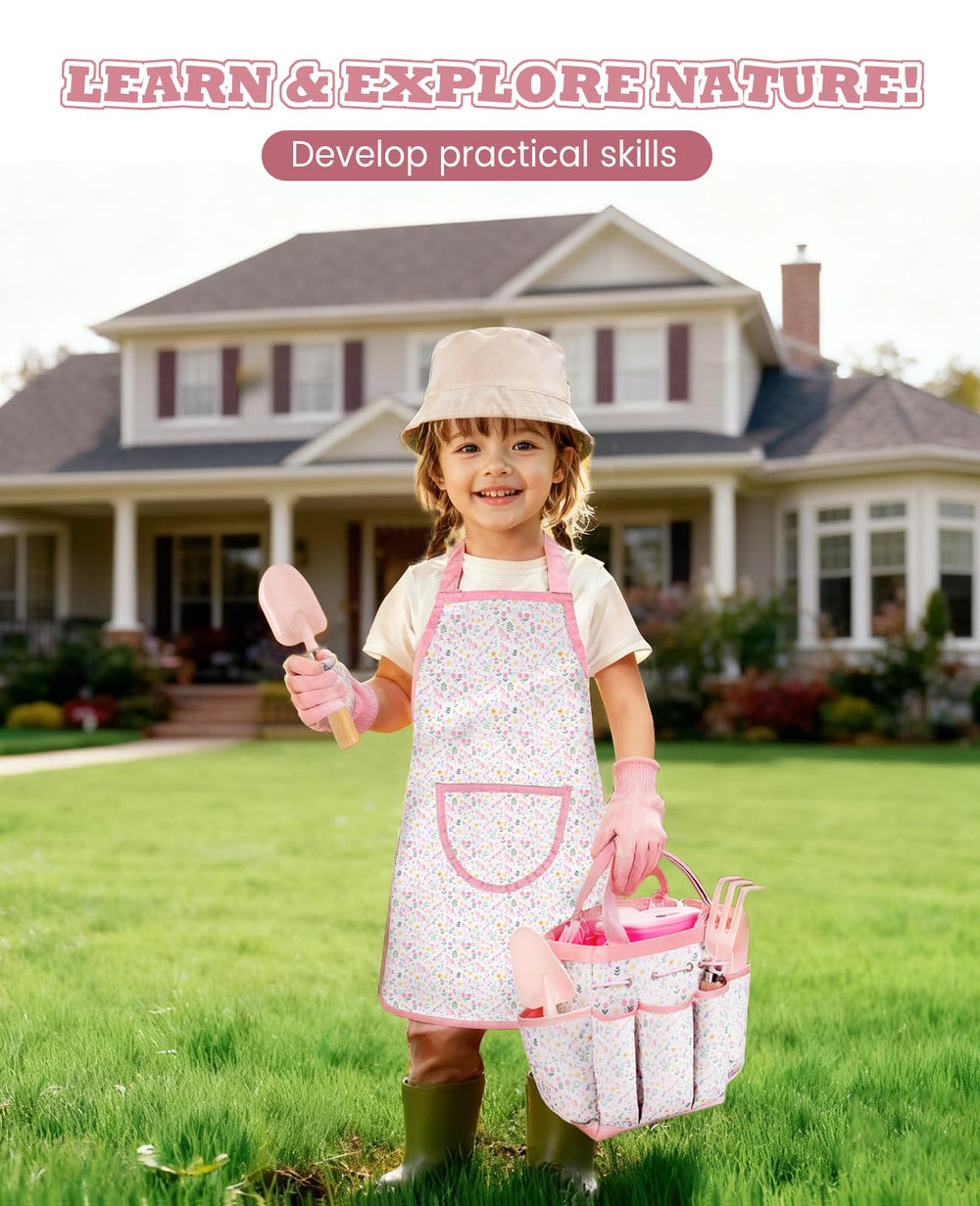YAUNGEL Kids Gardening Set watering can for gentle, splash-free watering