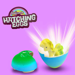 Yaxuan mini unicorn figures emerge from eggs for imaginative play