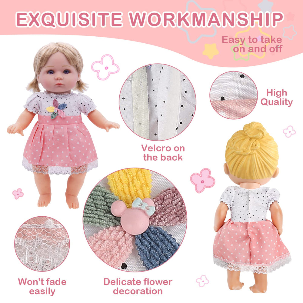 YAYYAY Alive Girl Doll Clothes fits all 12-inch dolls, versatile playtime wardrobe.