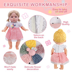 YAYYAY Alive Girl Doll Clothes fits all 12-inch dolls, versatile playtime wardrobe.