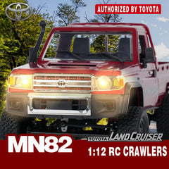 YAZHIYI MN-82 RC crawler side view highlighting 4WD traction and rugged design