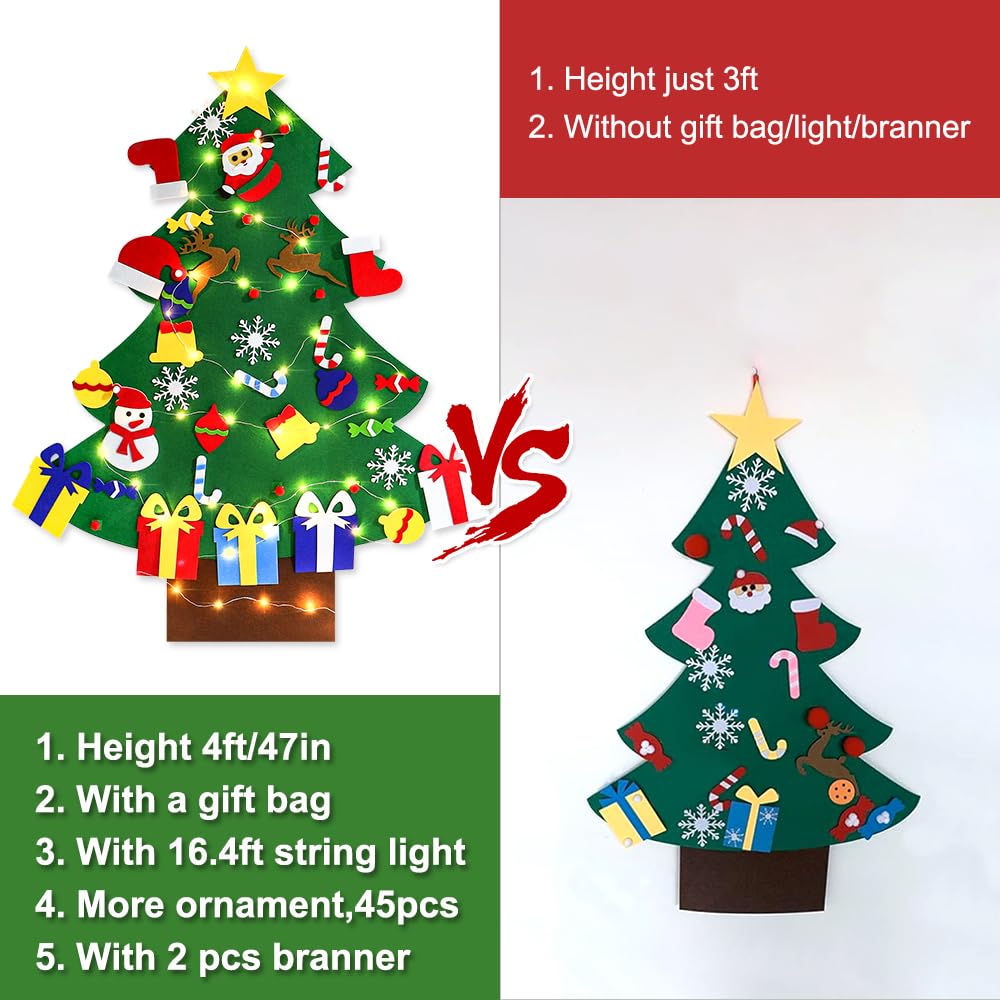 Yazi 16.4ft light strip enhances cozy evenings for the tree.
