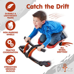 YBIKE Leap 3.1in wheels with bearings, smooth rolling.
