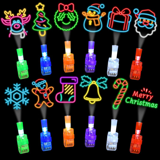 YBSOP Christmas finger lights 36-pack for festive stocking stuffers and party favors.