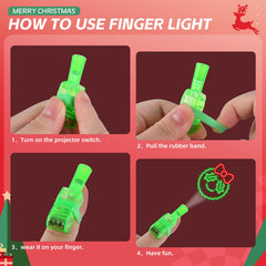 YBSOP Elk neon finger light adds magical touch to holidays and parties.