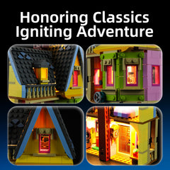 YEABRICKS Up House lighting kit with hidden wires for clean setup.