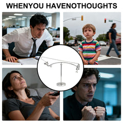 YEAfEAti Fisherman Balancing Sculpture motion display illustrating physics-inspired balance