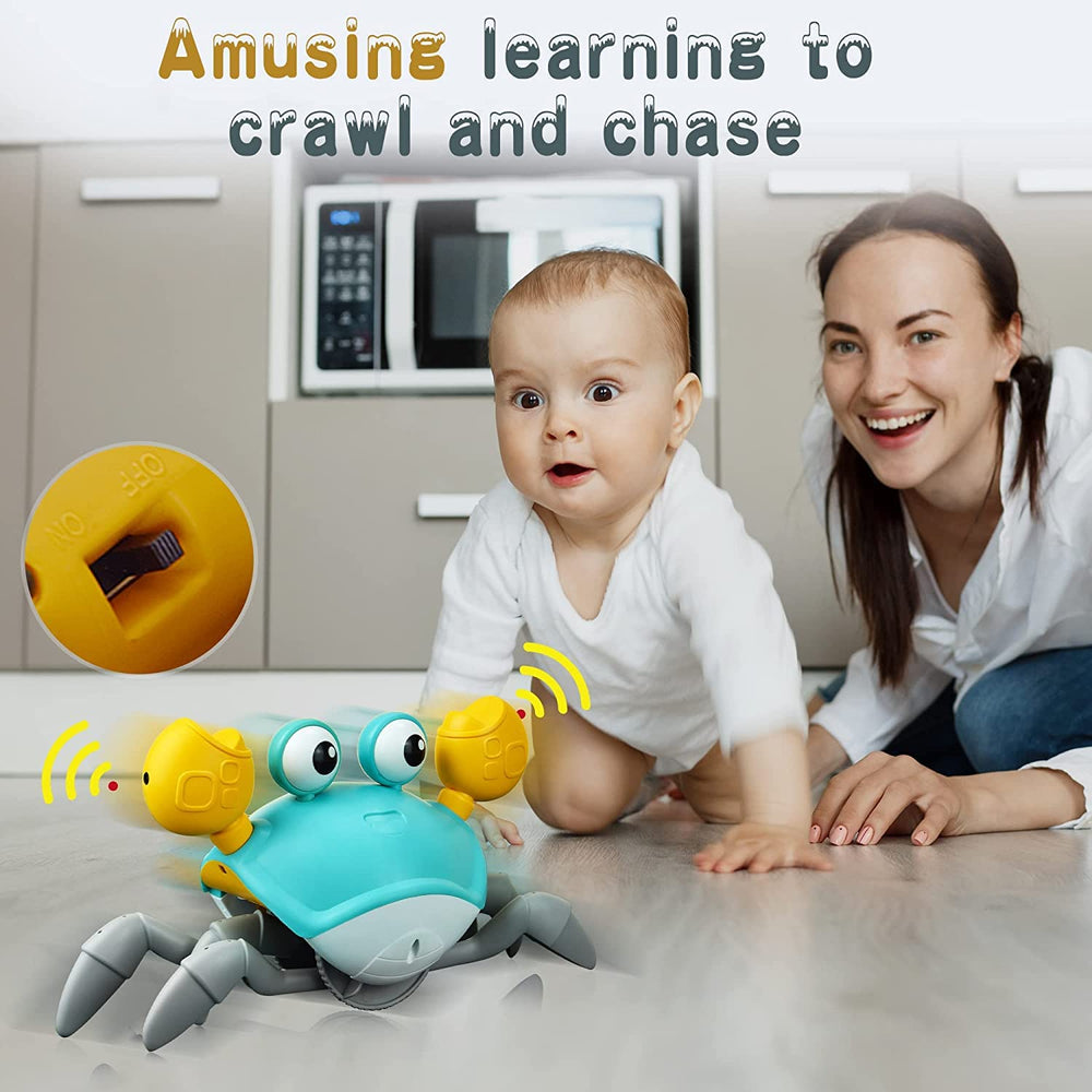 Yeaye Crawling Crab supports early learning with music, lights, and interactive movement.