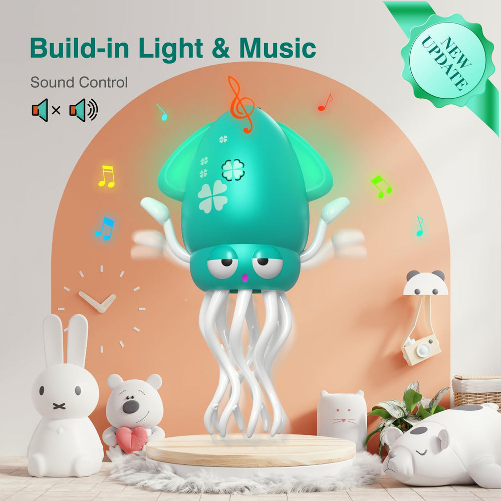 Yeaye Dancing Squid toy ideal for tummy time and floor play.
