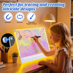 Yecuip Lumi Board LED illumination preview adds vibrant, kid-friendly illumination.