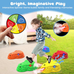 YEE BY ONE stackable dinosaur stones for easy storage after adventures.