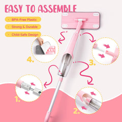 Yeeammk Montessori-inspired cleaning toy in playful learning setup.