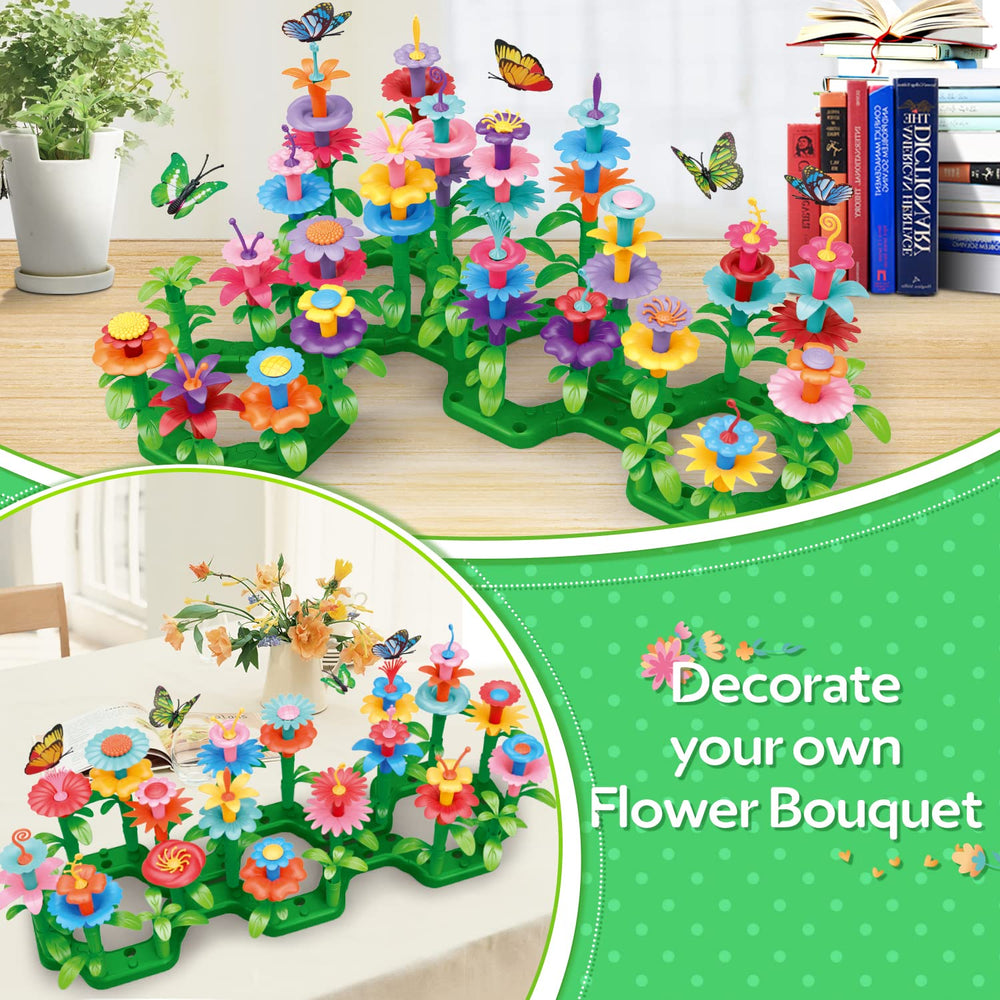 YEEBAY Flower garden set supports indoor and outdoor learning through hands-on play.