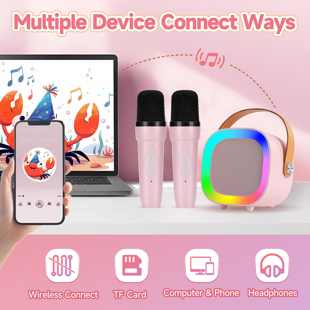 YEEHAO karaoke wireless connection up to 50 feet for flexible setup