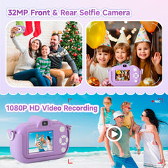 YEEHAO kids camera includes 32GB TF card for instant photo storage