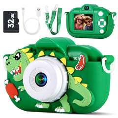 YEEHAO Kids Camera front dual-lens view for clear memories and creativity.