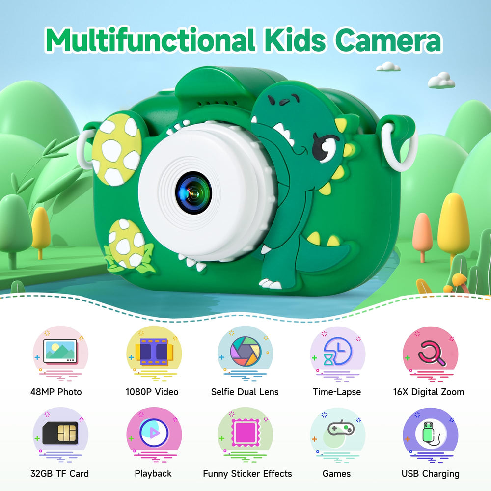 YEEHAO Kids Camera selfie mode close-up for fun group photos