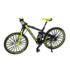 YEIBOBO alloy mini downhill bike toy front view for desk display.