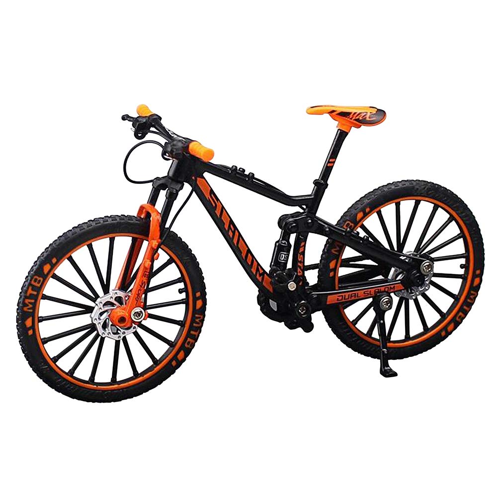 YEIBOBO alloy mini downhill bike toy front view for desk decor and collection