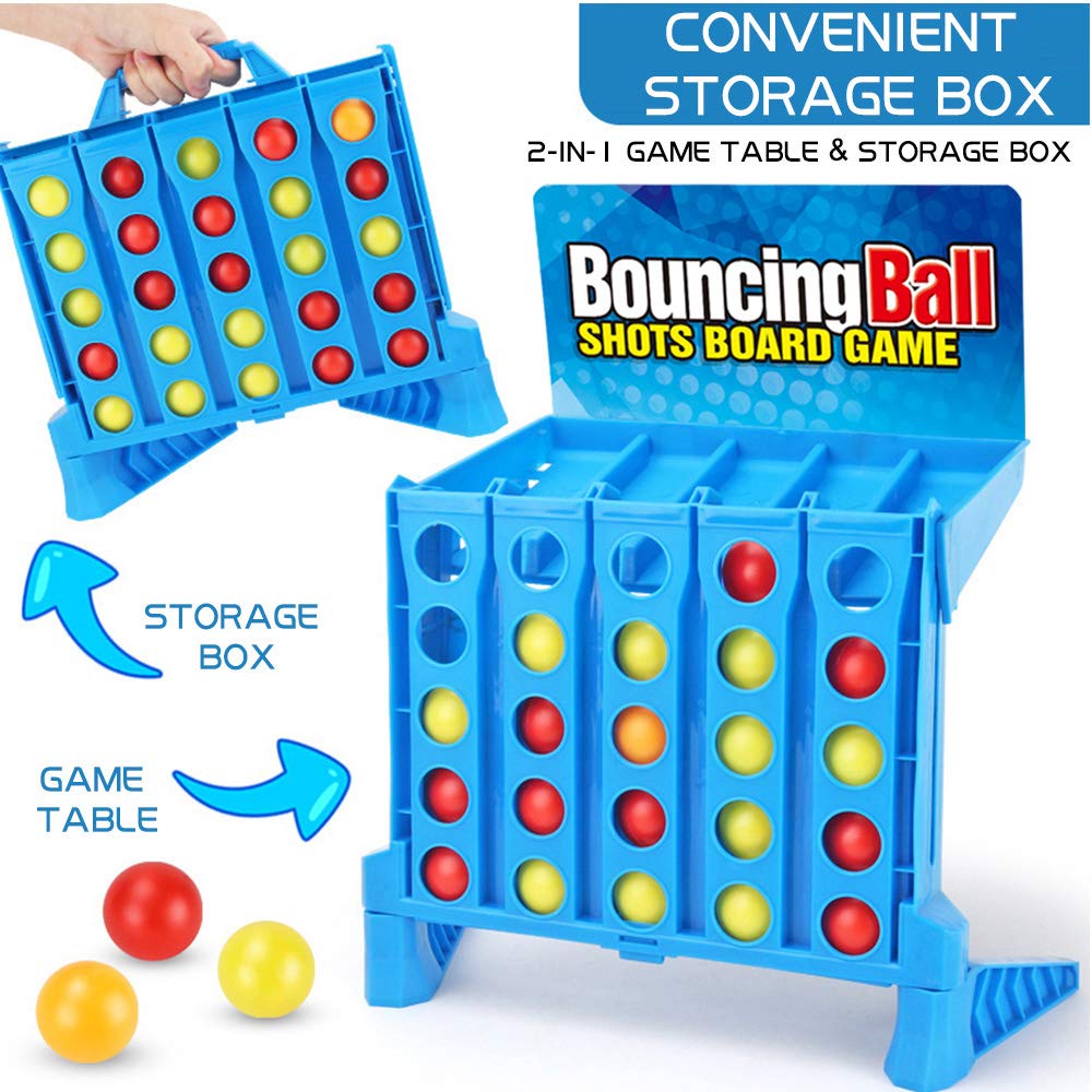 YEIBOBO Bounce Balls Shots Game portable set for travel or gatherings.