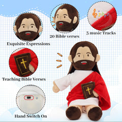 Yelakey 13-inch Jesus plush soft fabric for cozy snuggles