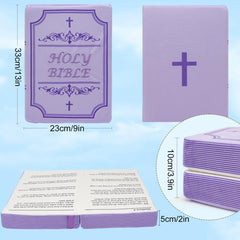 Yelakey Bible Pillow Book purple with zipper for easy cleaning and maintenance