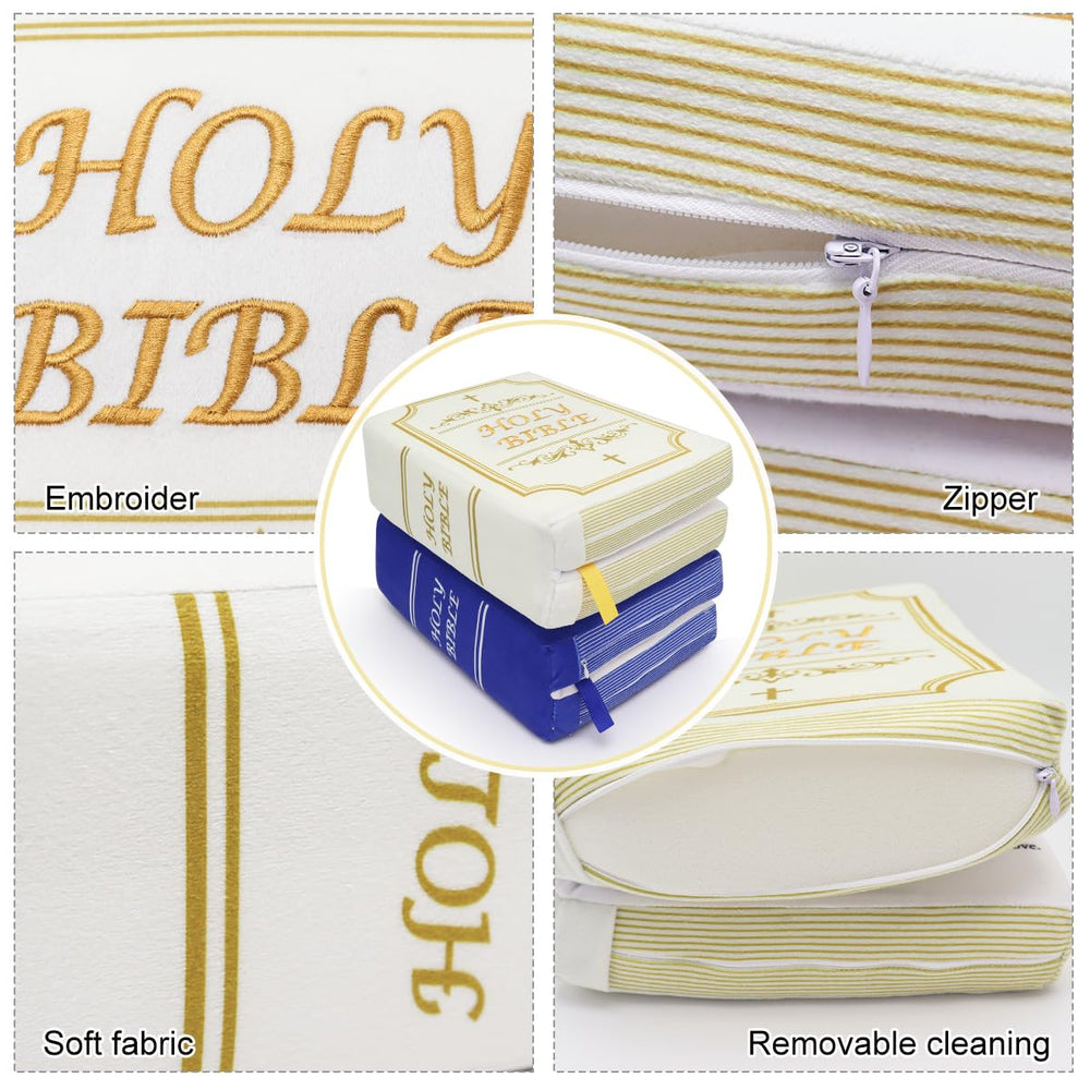 Yelakey Bible Pillow bottom zipper for easy cleaning and care