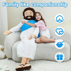 Yelakey giant Jesus plush vacuum packaging for clean delivery