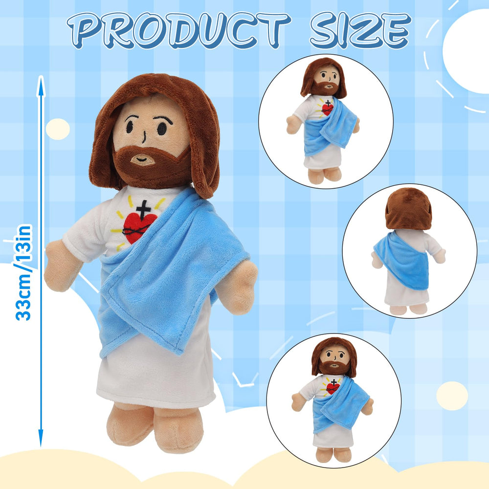 Yelakey Jesus plush at bedtime for gentle snuggling and calm evenings