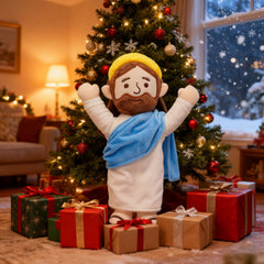 Yelakey Jesus Plush Christmas Easter Decor brightens rooms with faith-inspired comfort.