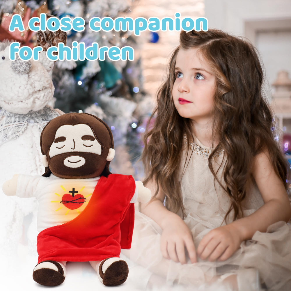 Yelakey Jesus plush presented as a church gift for ceremonies.