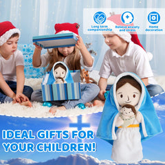 Yelakey Jesus plush doll offers comforting presence during travel.