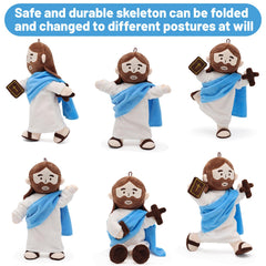 Yelakey Jesus plush doll with removable accessories to customize scenes