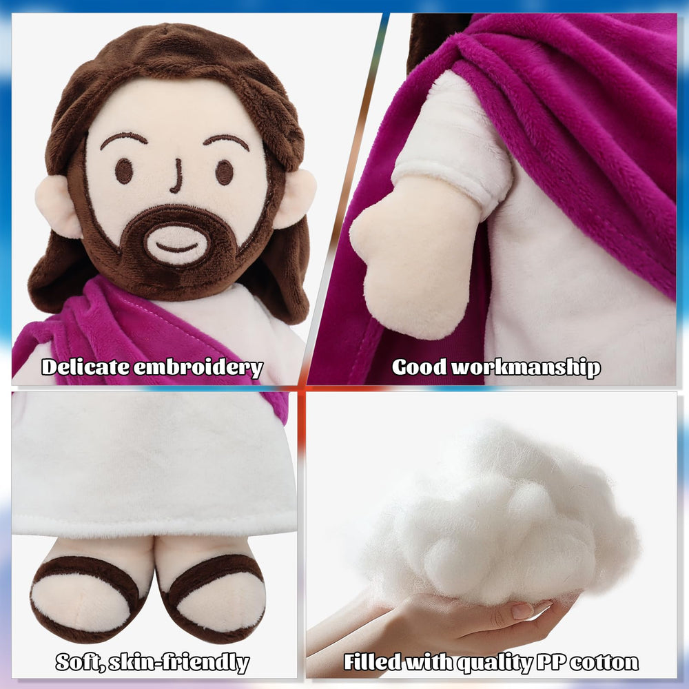 Yelakey Jesus plush Easter decoration for festive shelves.