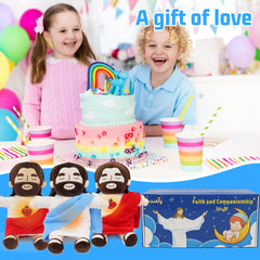 Prayer companion: Yelakey Jesus plush accompanies moments of reflection.