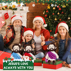 Yelakey Jesus plush soft fabric highlight, ideal for bedtime snuggles.