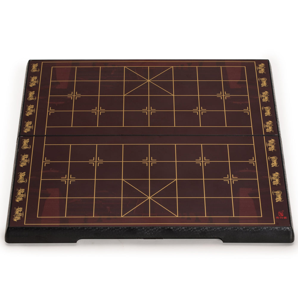 Yellow Mountain Imports 12.8-inch Xiangqi board is ideal for small spaces.