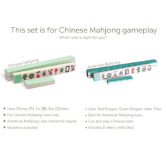 English instruction booklet for Emerald Weave Mahjong setup