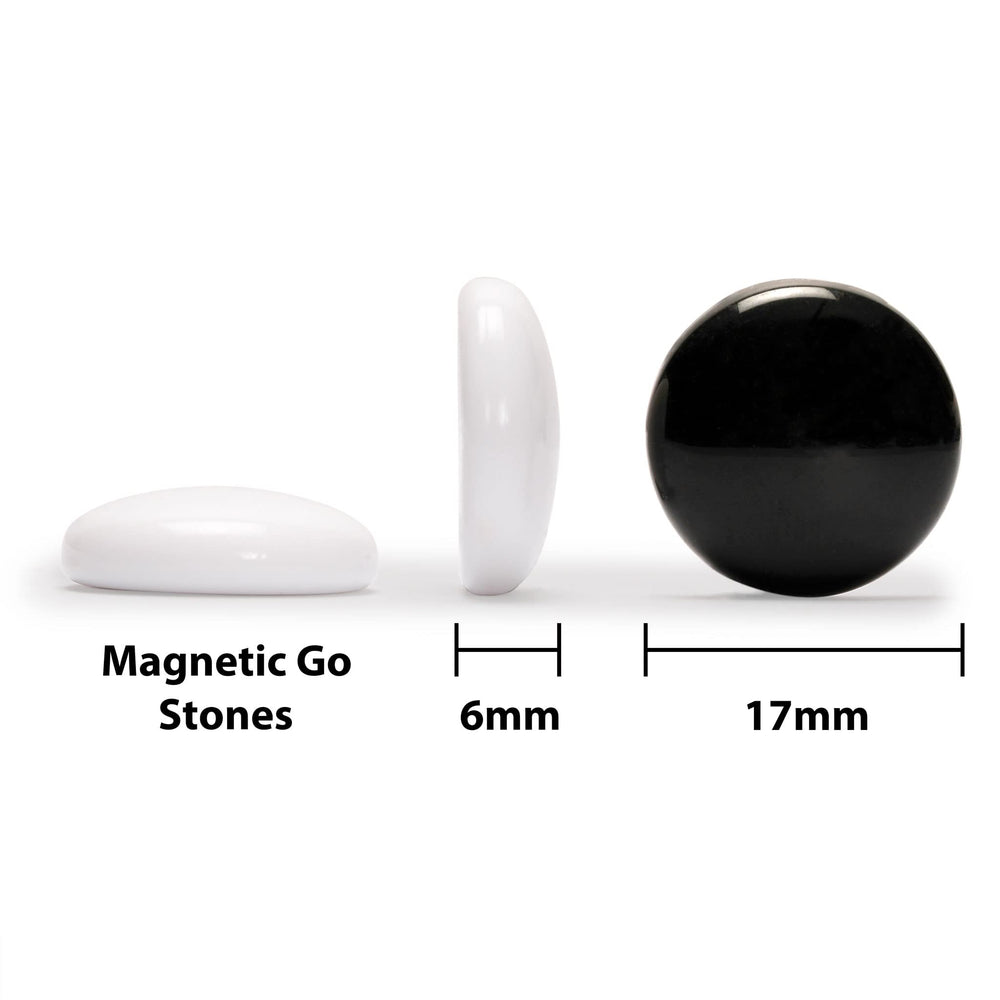 Go board with built-in storage bowls keeping stones organized.