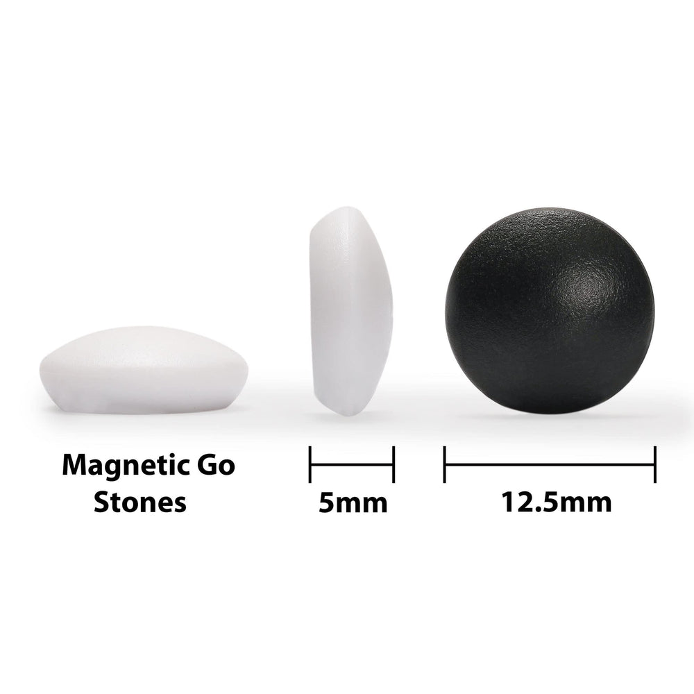Yellow Mountain Imports Go stones measure 5 by 12.5 millimeters