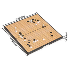 Yellow Mountain Imports black magnetic Go stones stay in place during play