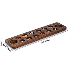 Yellow Mountain Imports two player Mancala in action for family nights